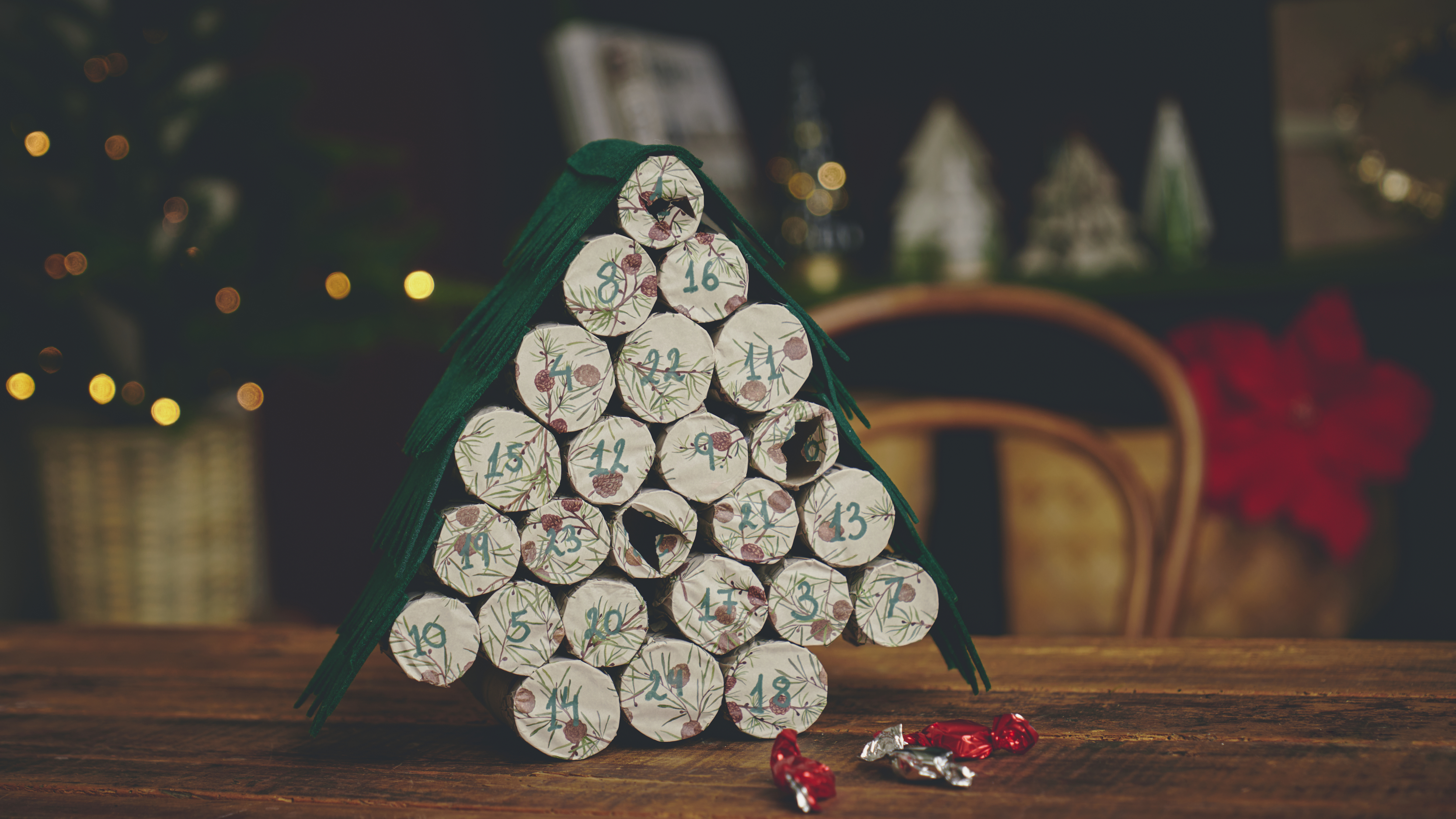 Advent Calendar From Toilet Rolls (1)