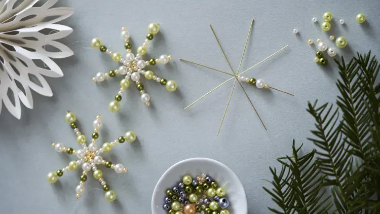Beaded Star For Hanging 2