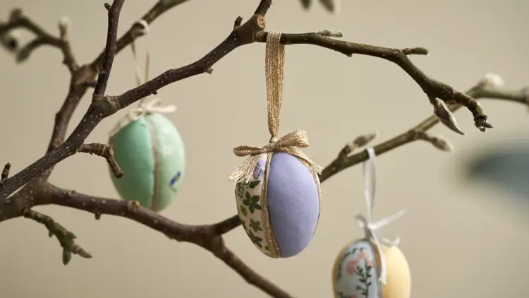 Easter Eggs With Patchwork Fabric Easter At Sostrene Grene 2